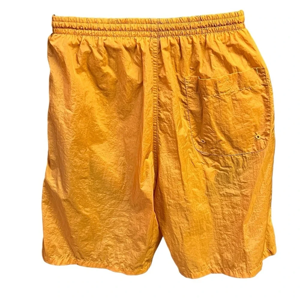 Columbia Shorts M Orange Swim Trunks Mesh Lined Drawstring Active Beach‎ 2000s